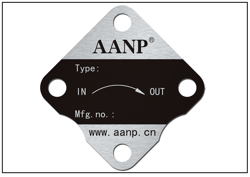 泵閥設備防偽銘牌標牌
