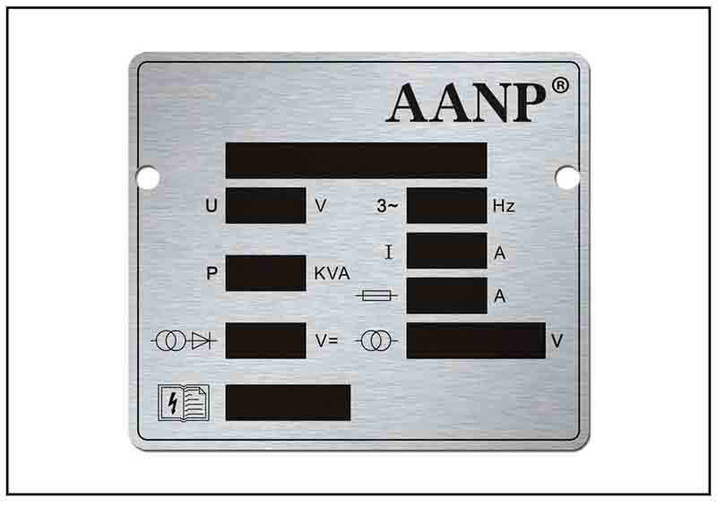 金屬參數(shù)牌銘牌標(biāo)牌