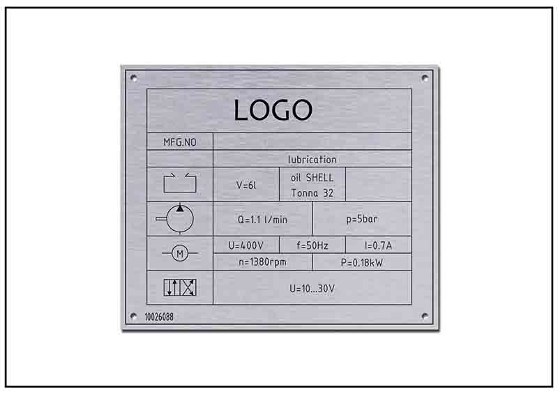設備功率銘牌標牌