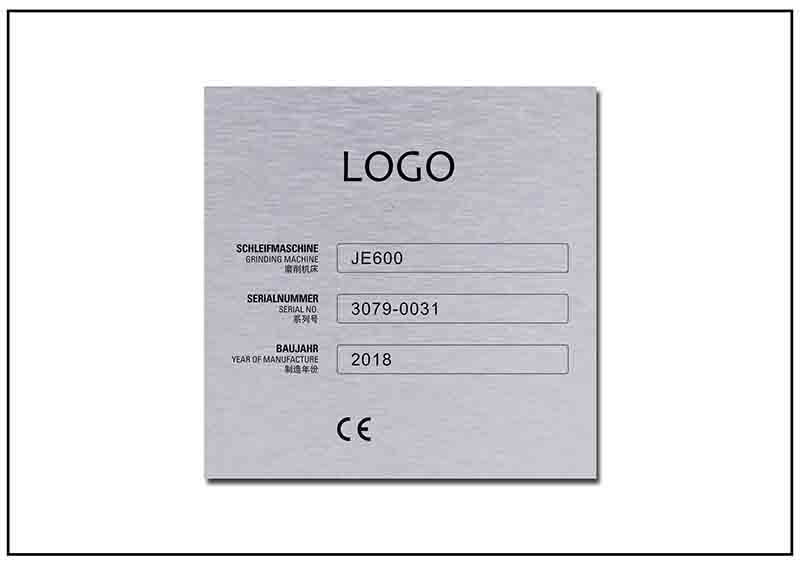 機(jī)床銘牌標(biāo)牌
