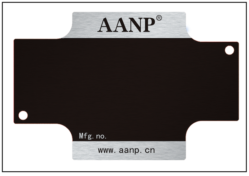 十字泵閥防偽銘牌標牌